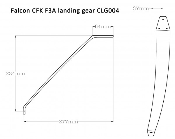 Falcon CFK F3A Fahrwerk CLG-004