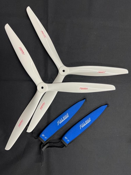 20X12,5 ZOLL 3-BLATT CFK Weiß